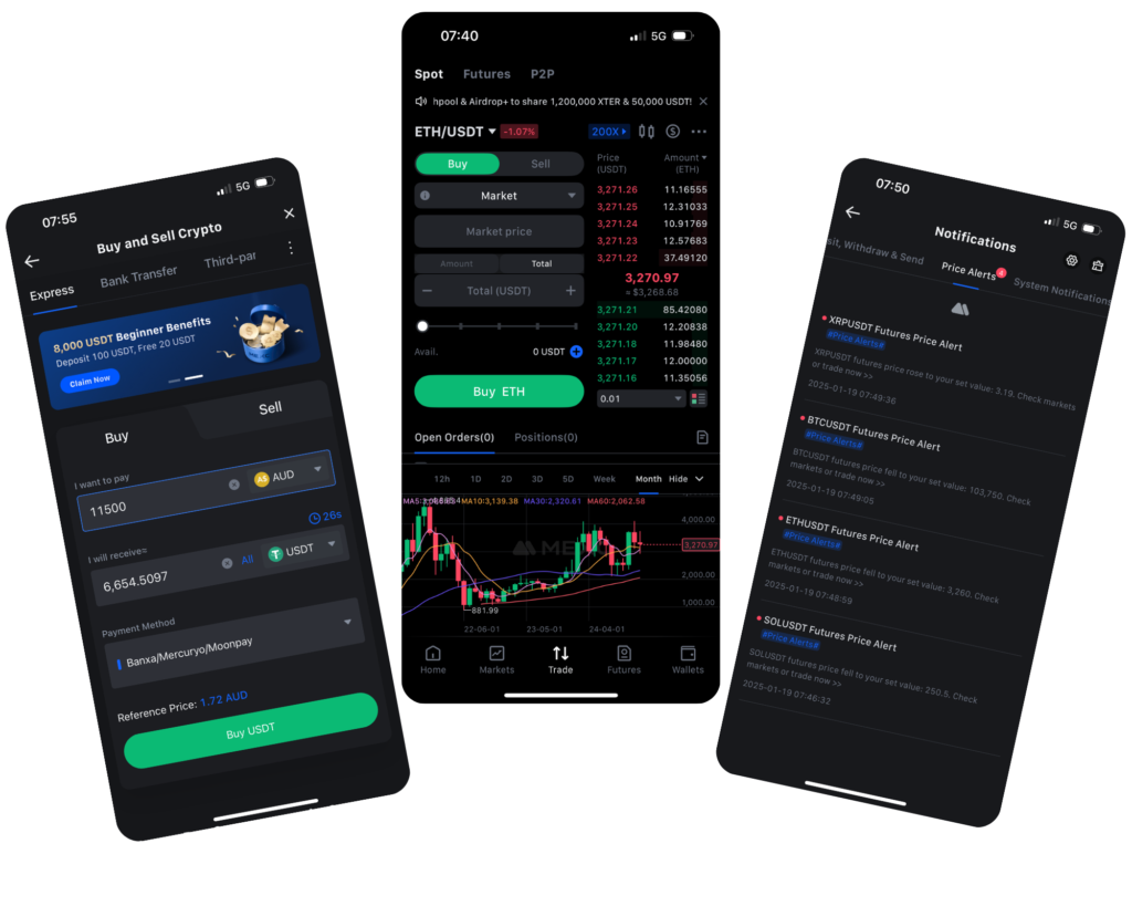 MEXC review: Mobile App