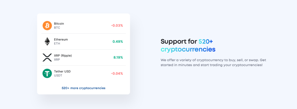 CoinSpot Review: Selection of cryptocurrencies