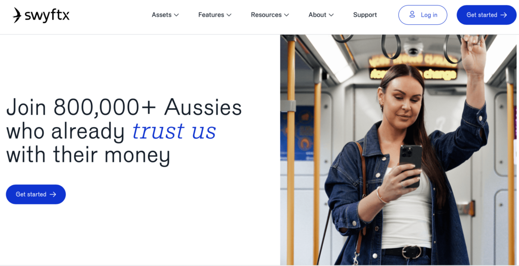 Binance Australia Alternatives: Swyftx Homepage